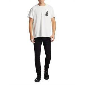 NEW AMIRI velour skinny stack denim jeans in black